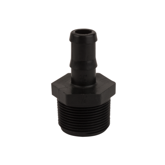 Picture of KING NIPPLE POLY HB125-075 1-1/4" MPT X 3/4" HOSE BARB